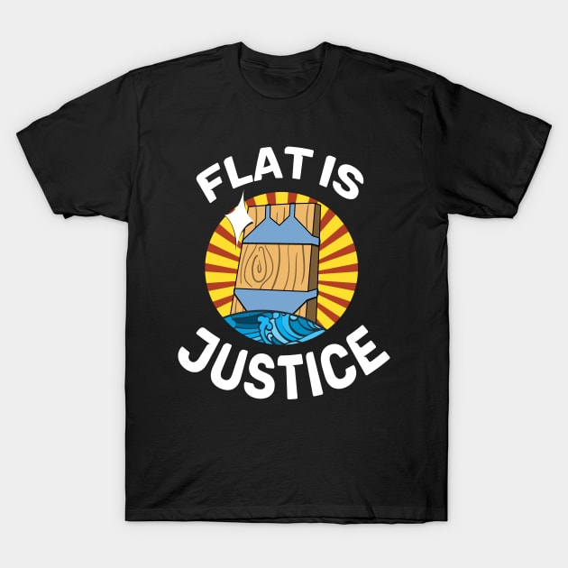 Flat is Justice Anime T-Shirt by CozySkull